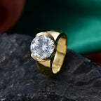 TJC BIRTHDAY SPECIAL - D'Joy Moissanite Solitaire Ring in 18K Vermeil Yellow Gold Plated Sterling Silver 4.00 Ct._8508287_2