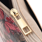Womens RFID Blocking Multi-colour Butterfly Print Crossbody Sling Phone Bag - Off-White_8508443