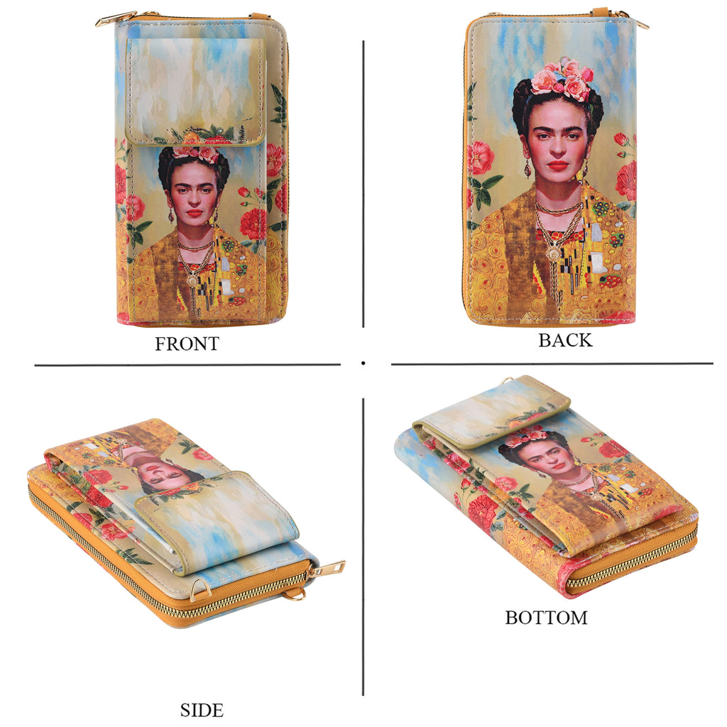Designer Inspired Lady Portrait Phone Crossbody Bag with RFID Blocking - Multi Colour_8508488_4