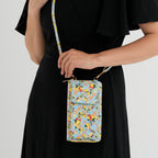 Designer Inspired Lemon Print Phone Crossbody Bag with RFID Blocking - Yellow_8508493_3