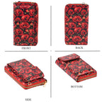 Designer Inspired Rose Print Phone Crossbody Bag with RFID Blocking - Red_8508499_4