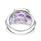 EverTrue Natural Zambian Amethyst Cluster Ring 3.03 Ct._8508983_4