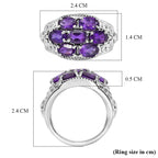 EverTrue Natural Zambian Amethyst Cluster Ring 3.03 Ct._8508983_5