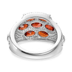 EverTrue Natural Mozambique Garnet Cluster Ring 3.84 Ct._8509025_4