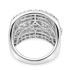Luxuriant - SGL Certified Lab Grown Diamond (SI/G-H) Cocktail Ring in Rhodium Overlay Sterling Silver 3.00 Ct._8509416_4