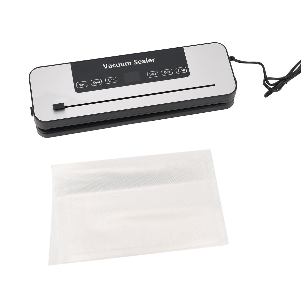 UV Vacuum Sealer with 10 Bags (35.5x11x5.5cm) - Silver 8509698 2