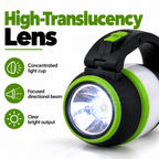 Multifunctional 5W Rechargeable LED Flashlight & Power Bank - 2000mAh Battery Emergency Lantern & Table Lamp - Green_8510026_2