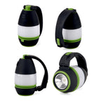 Multifunctional 5W Rechargeable LED Flashlight & Power Bank - 2000mAh Battery Emergency Lantern & Table Lamp - Green_8510026_6
