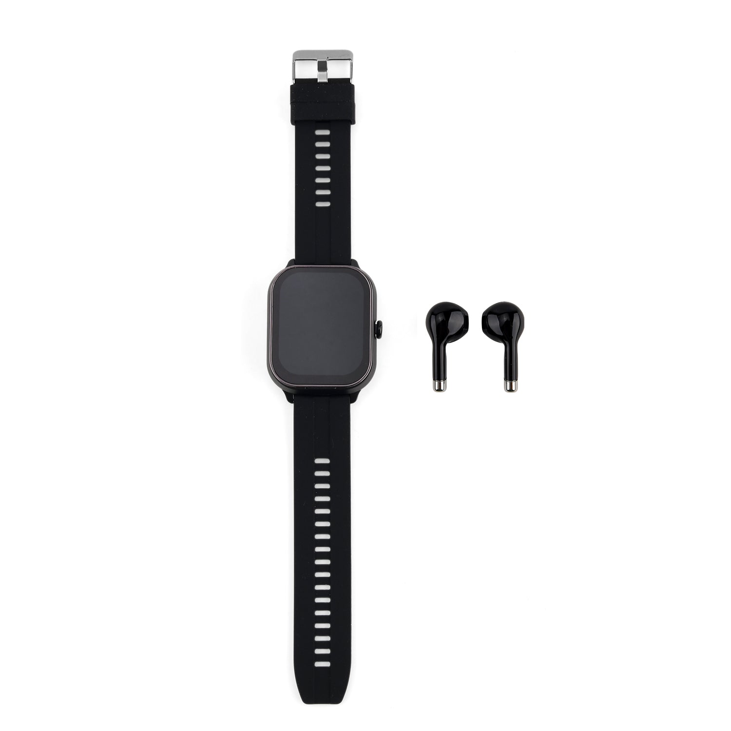 2 in 1 Integrated Wireless Earbuds Smartwatch Combo - Premium NFC Bluetooth Calling Watch with Heart Rate Blood Pressure Sleep Monitor Size 240mAh Battery 15 Day Lifetime - Black 8510068 6