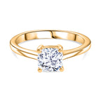 Luxuriant SI-G/H Lab Grown Diamond Solitaire Ring in 18K Vermeil Yellow Gold Plated Sterling Silver 1.02 Ct._8510270