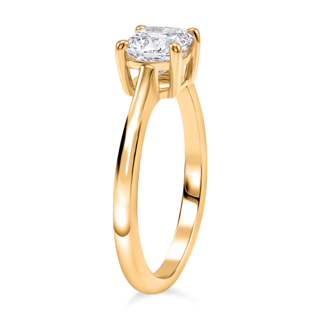 Luxuriant SI-G/H Lab Grown Diamond Solitaire Ring in 18K Vermeil Yellow Gold Plated Sterling Silver 1.02 Ct._8510270_3