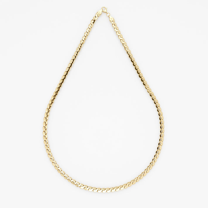 Maestro Collection - 9K Yellow Gold Necklace (Size - 20) with Ocean Wavelink, Gold Wt. 8.50 Gms 8510435 1