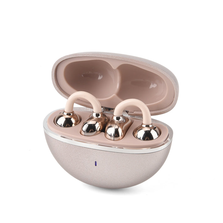 Wireless Ear Clip Butterfly Earrings Bluetooth Earbuds - Premium Bluetooth V6.0, 230mAh Charging Case 3-4 Hours Music Time - Gold 8510542 2
