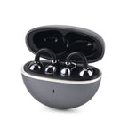 Wireless Ear Clip Butterfly Earrings Bluetooth Earbuds - Premium Bluetooth V6.0, 230mAh Charging Case 3-4 Hours Music Time - Shiny Black_8510543_1