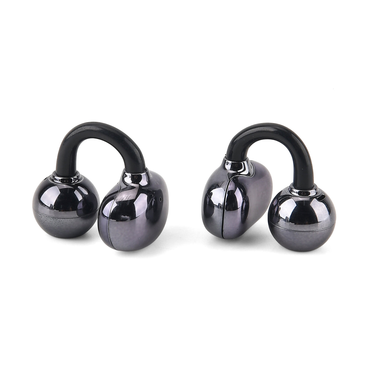Wireless Ear Clip Butterfly Earrings Bluetooth Earbuds - Premium Bluetooth V6.0, 230mAh Charging Case 3-4 Hours Music Time - Shiny Black V32636638 5