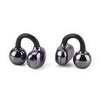 Wireless Ear Clip Butterfly Earrings Bluetooth Earbuds - Premium Bluetooth V6.0, 230mAh Charging Case 3-4 Hours Music Time - Shiny Black_8510543_4