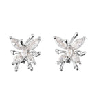 Wireless Ear Clip Butterfly Earrings Bluetooth Earbuds - Premium Bluetooth V6.0, 230mAh Charging Case 3-4 Hours Music Time - Shiny Black_8510543_5