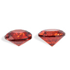 Set Of 2 Garnet Cubic Zirconia Round 5 mm Gemstone, 1.64 Ct_8511505_2