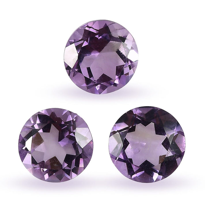 Set Of 3 Pink Amethyst Round 6 mm Gemstone, 2.36 Ct 8511521 1