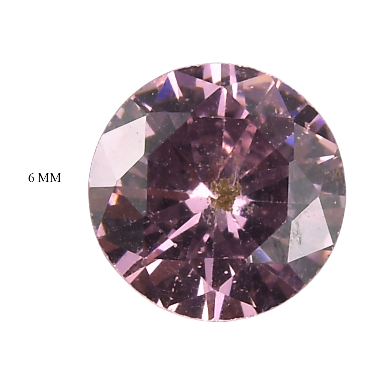 Pink Cubic Zirconia Round 6 mm Gemstone, 1.44 Ct 8511547 5