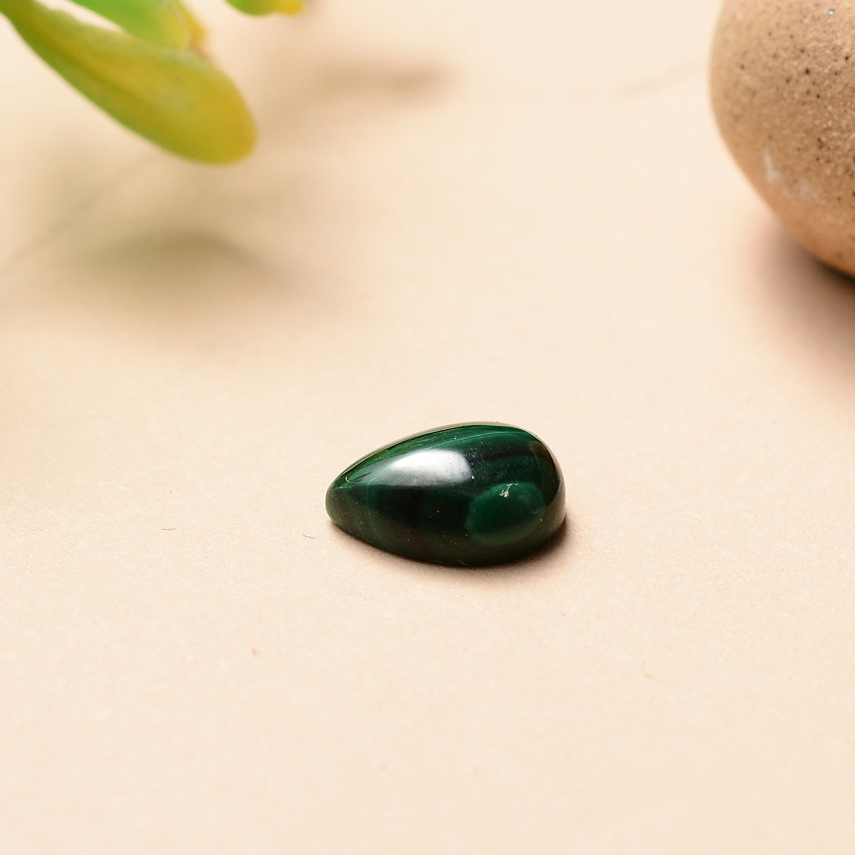 Malachite Pear 9X6 mm Gemstone, 1.31 Ct 8511607 2