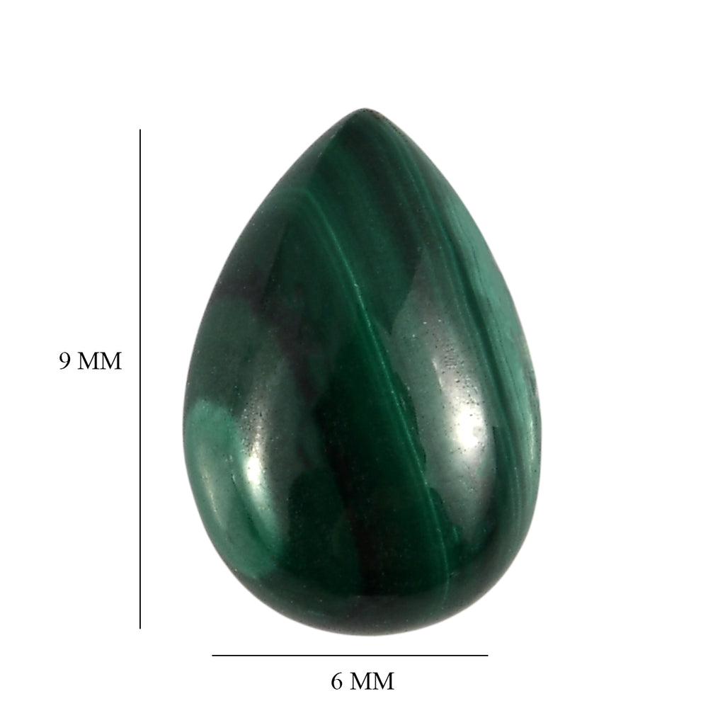 Malachite Pear 9X6 mm Gemstone, 1.31 Ct_8511607_4
