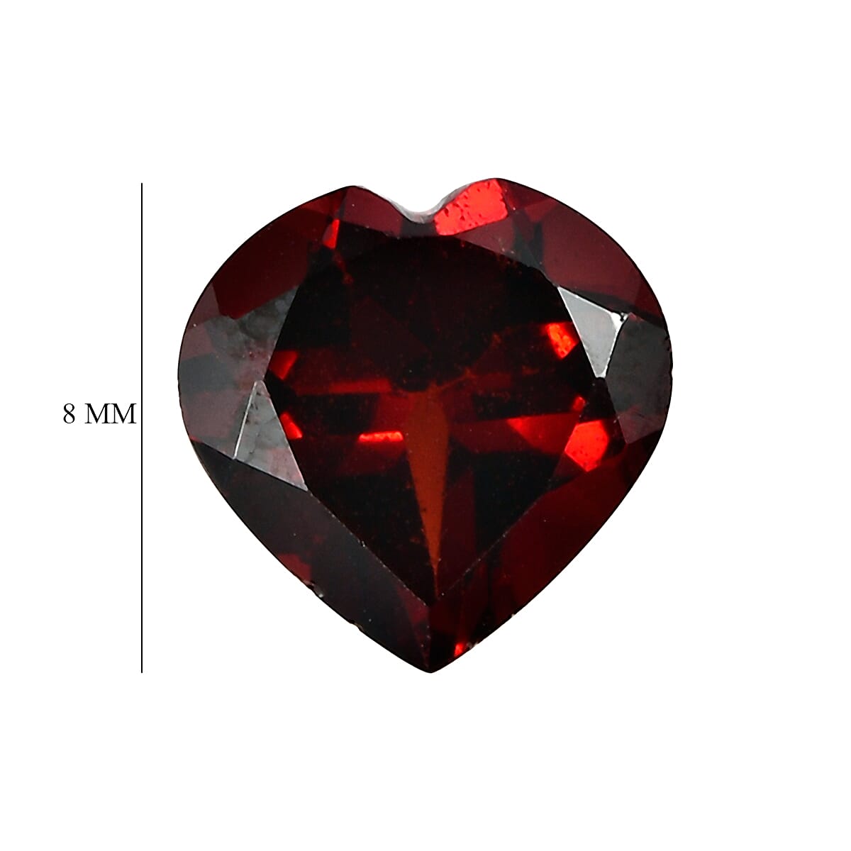 Mozambique Garnet Heart 8 mm Gemstone, 1.80 Ct 8511676 5