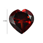 Mozambique Garnet Heart 8 mm Gemstone, 1.80 Ct_8511676_4