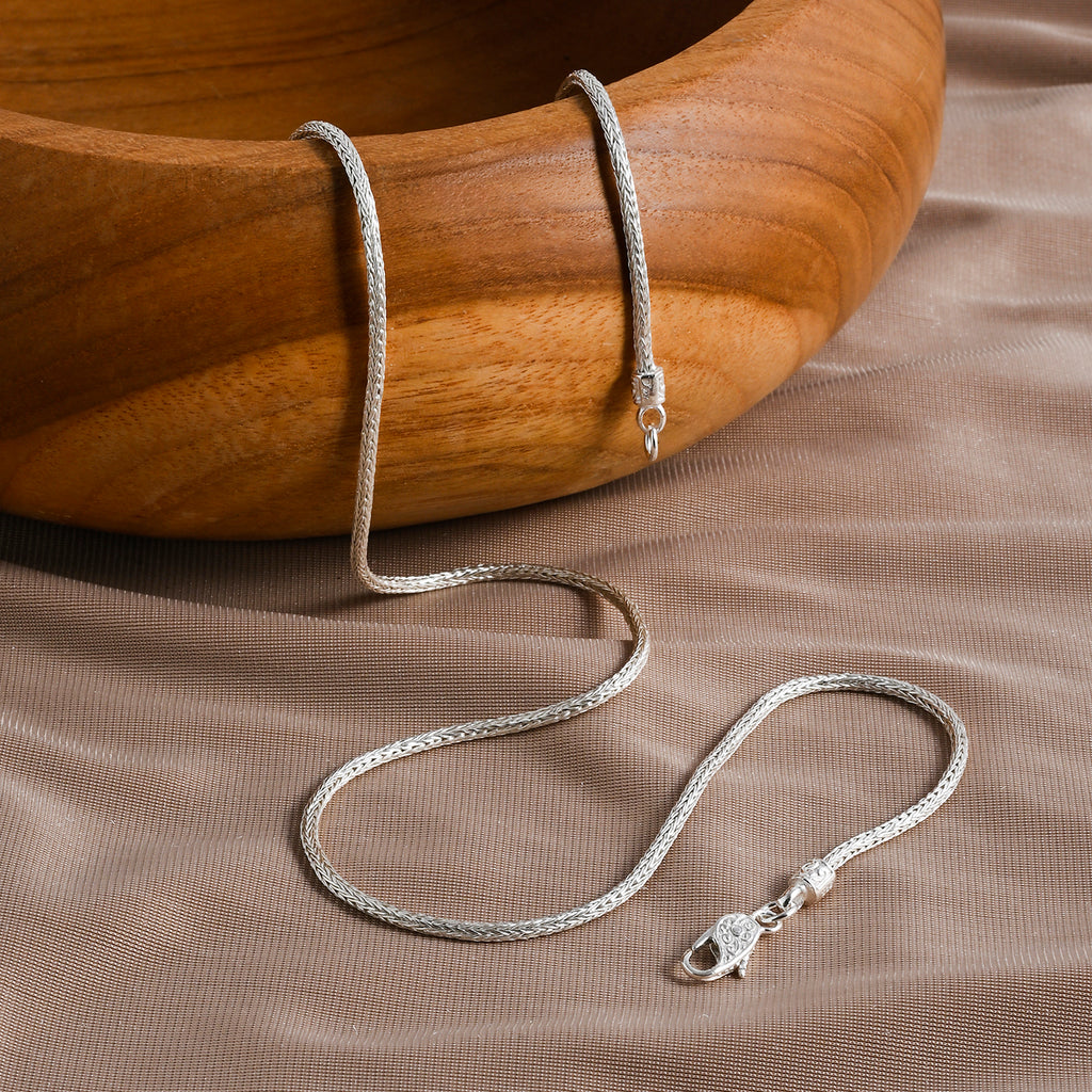 Royal Bali Collection - D'Joy Sterling Silver Necklace (Size - 18) with Lobster Clasp, Silver Wt. 10.00 Gms_8512137_2