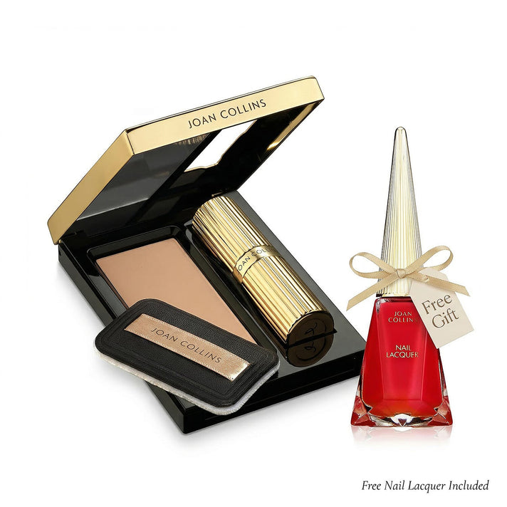 COMPACT DUO - Lipstick &amp; Powder - HELENA (Red) with Free Nail Lacquer (12ml) 8512578 1