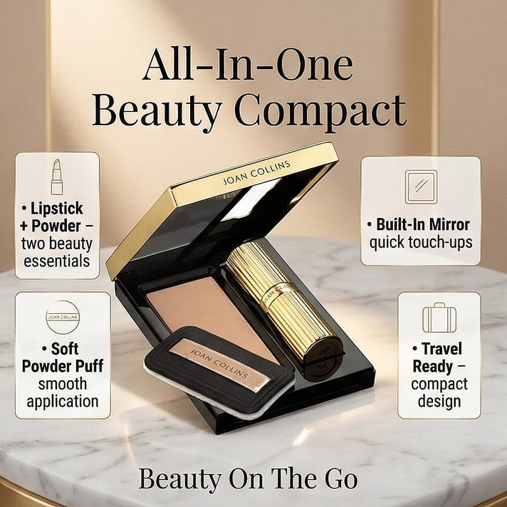 COMPACT DUO - Lipstick &amp; Powder - HELENA (Red) with Free Nail Lacquer (12ml) 8512578 2