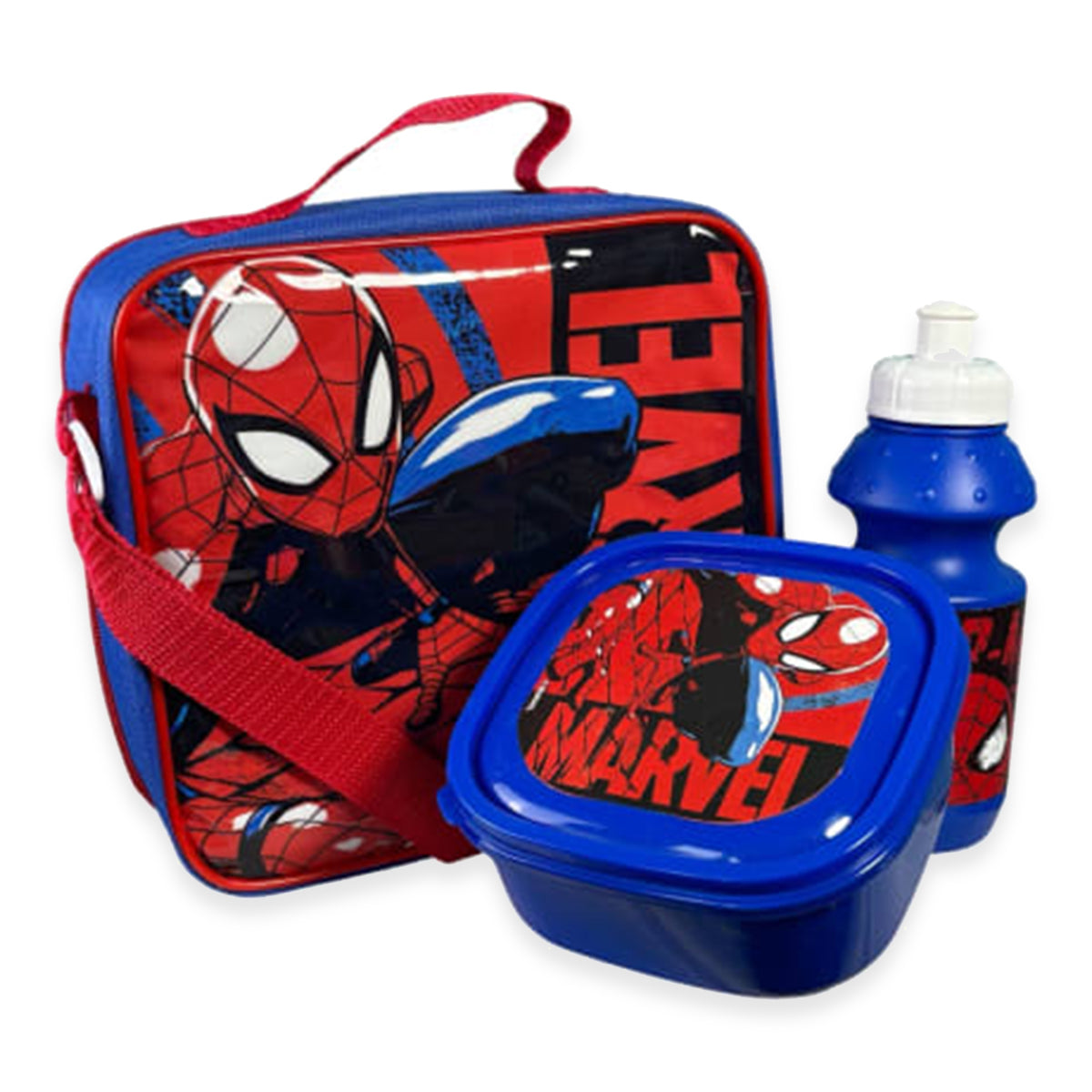 Spiderman 3 Piece Lunch Set - Blue and Red 8512652 0