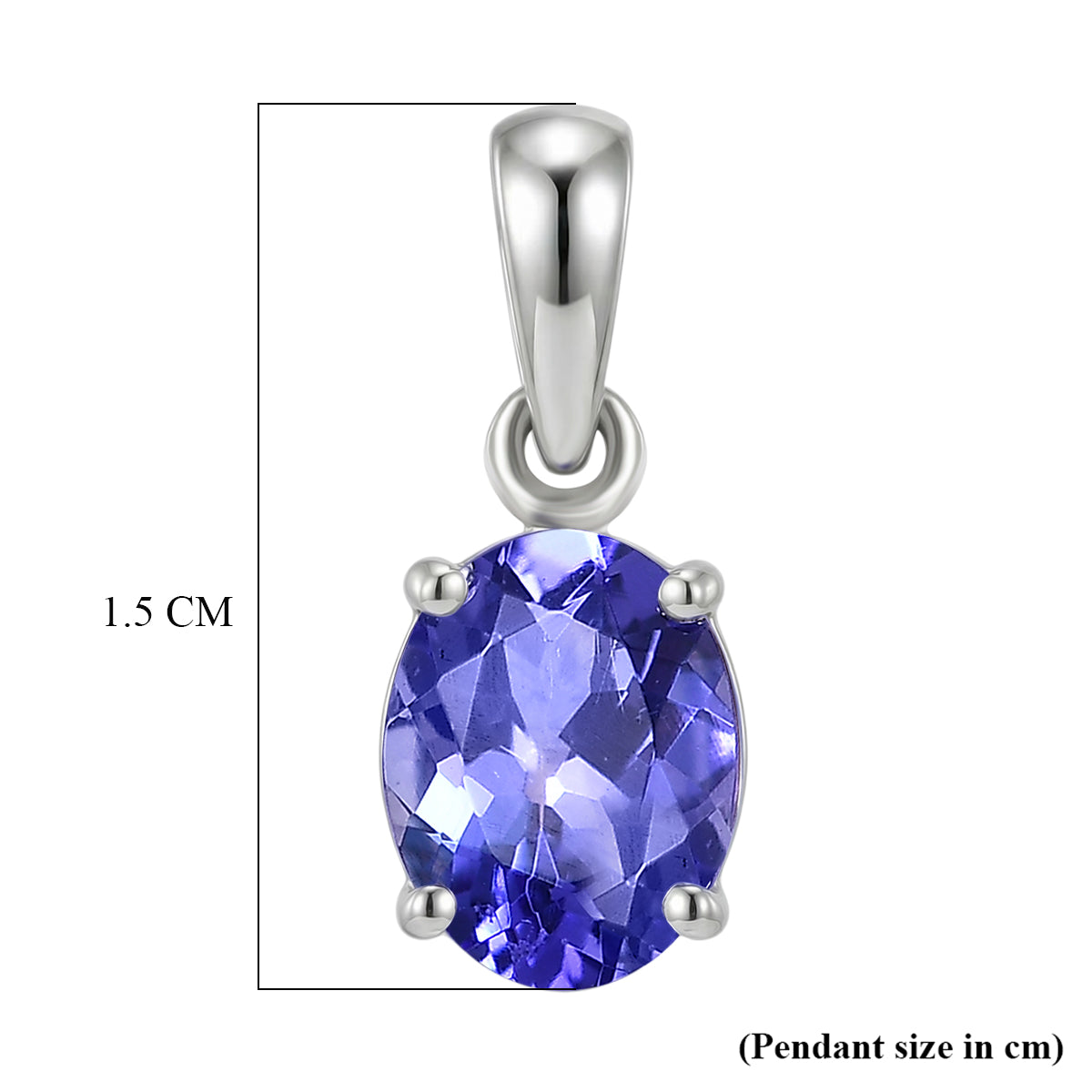 Rhapsody 950 Platinum AAAA Tanzanite Oval Solitaire Pendant 1.05 Ct. V32516714 9