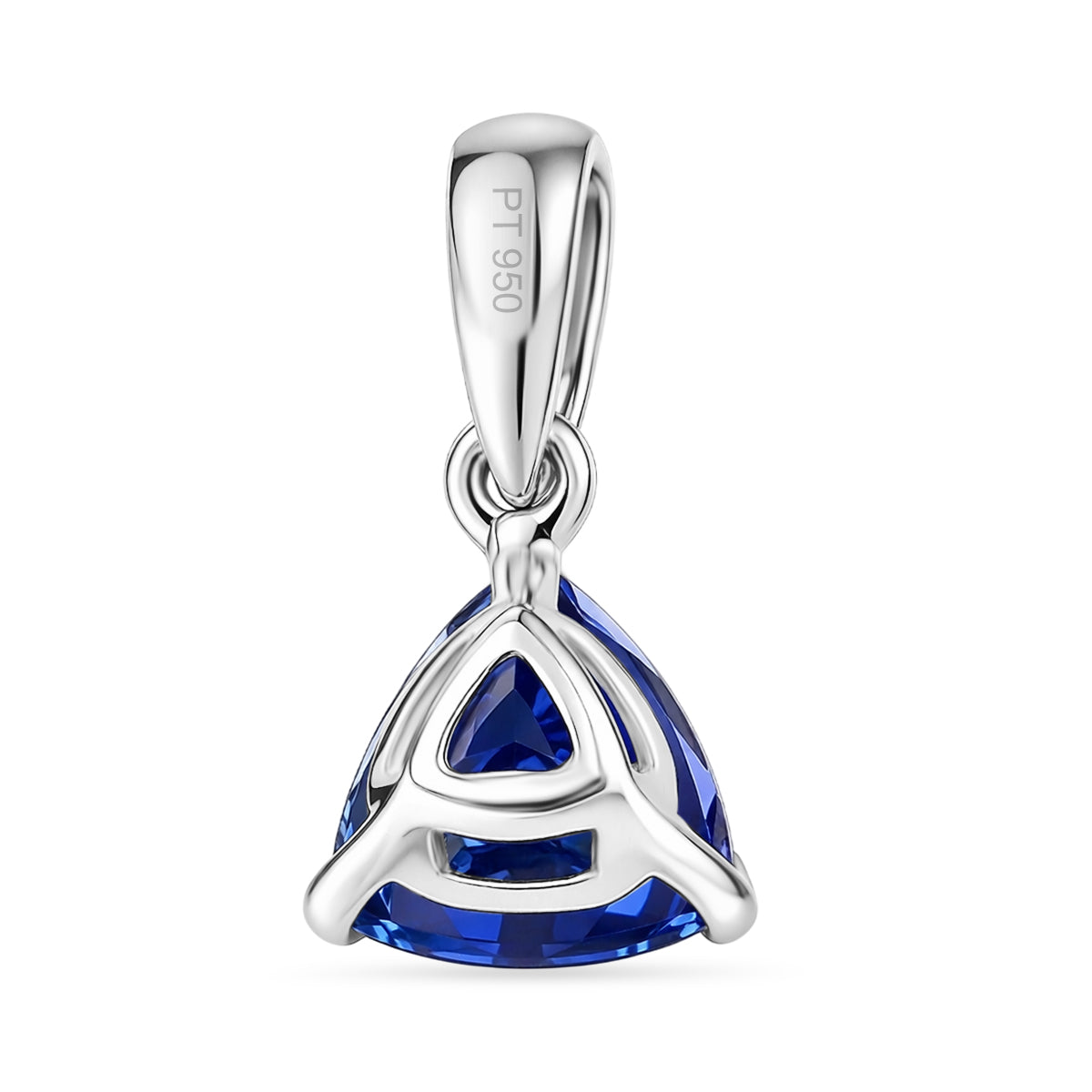 Rhapsody 950 Platinum AAAA Tanzanite Trilliant Solitaire Pendant 1.05 Ct V32534856 4