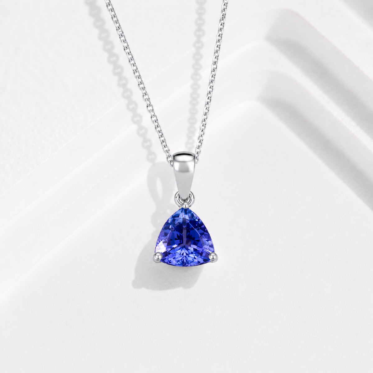 Rhapsody 950 Platinum AAAA Tanzanite Trilliant Solitaire Pendant 1.05 Ct V32534856 5