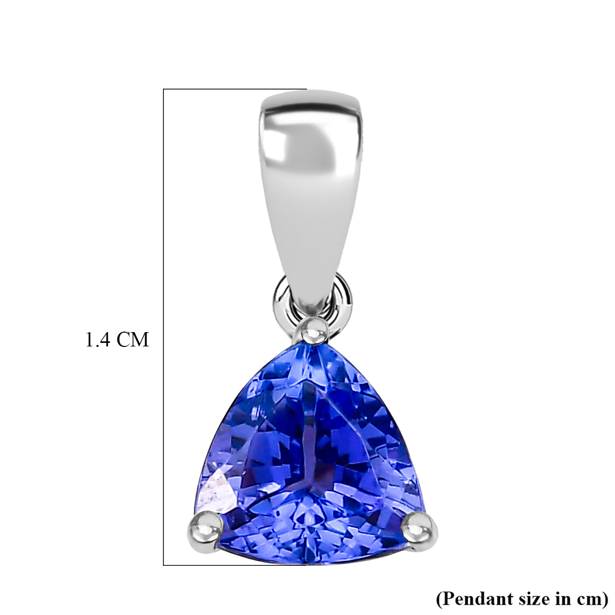 Rhapsody 950 Platinum AAAA Tanzanite Trilliant Solitaire Pendant 1.05 Ct V32534856 9