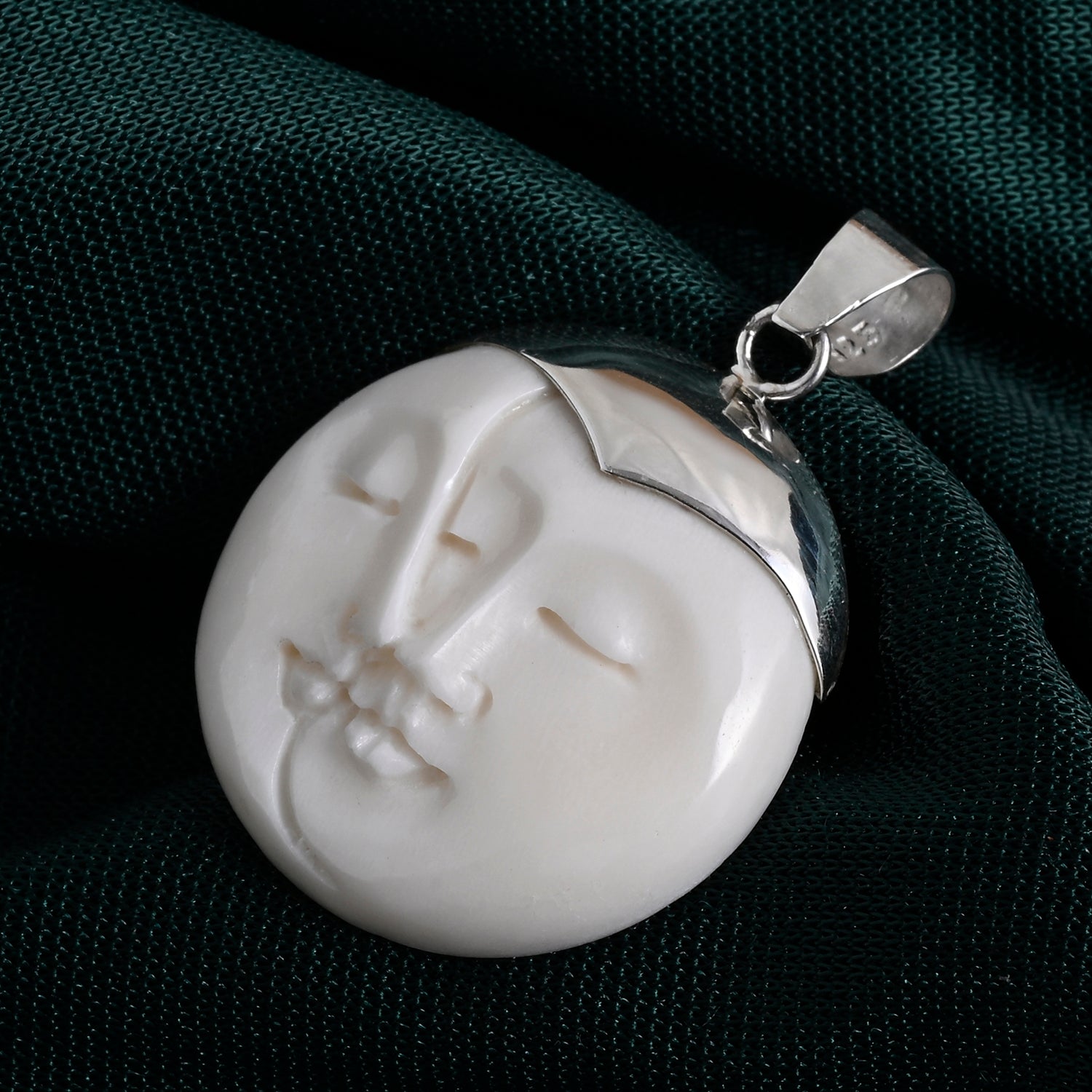 Royal Bali Collection - Ox Bone Sterling Silver Pendant 20.00 Ct. 8513250 3