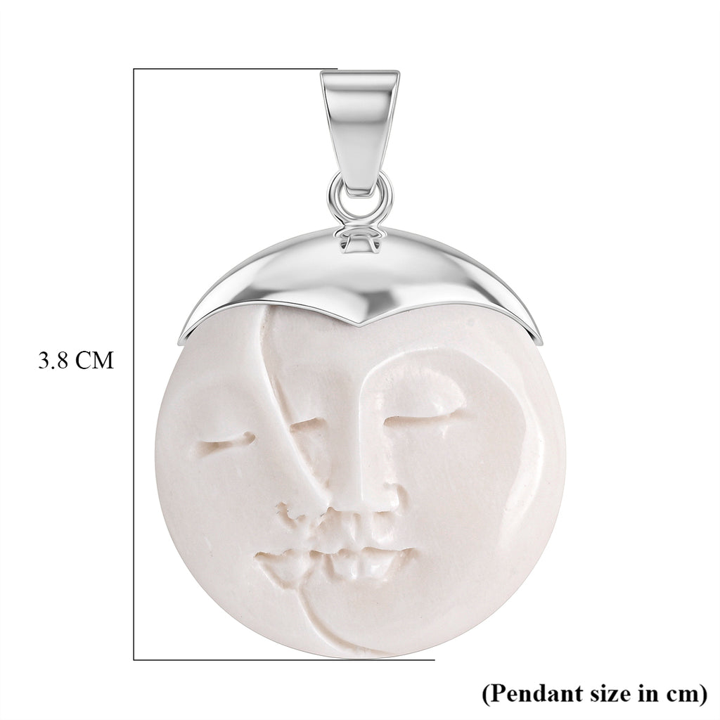 Royal Bali Collection - Ox Bone Sterling Silver Pendant 20.00 Ct._8513250_5