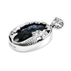 Royal Bali Collection - D'Joy Labradorite Sterling Silver Solitaire Mermaid Pendant 40.00 Ct._8513253_3