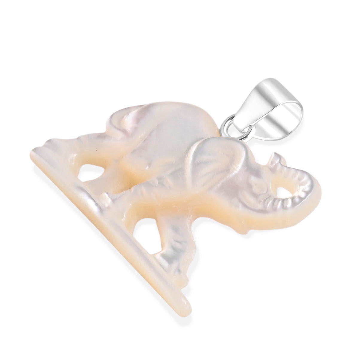 Royal Bali Collection - Mother Of Pearl Sterling Silver Elephant Pendant 6.90  Ct. 8513256 4