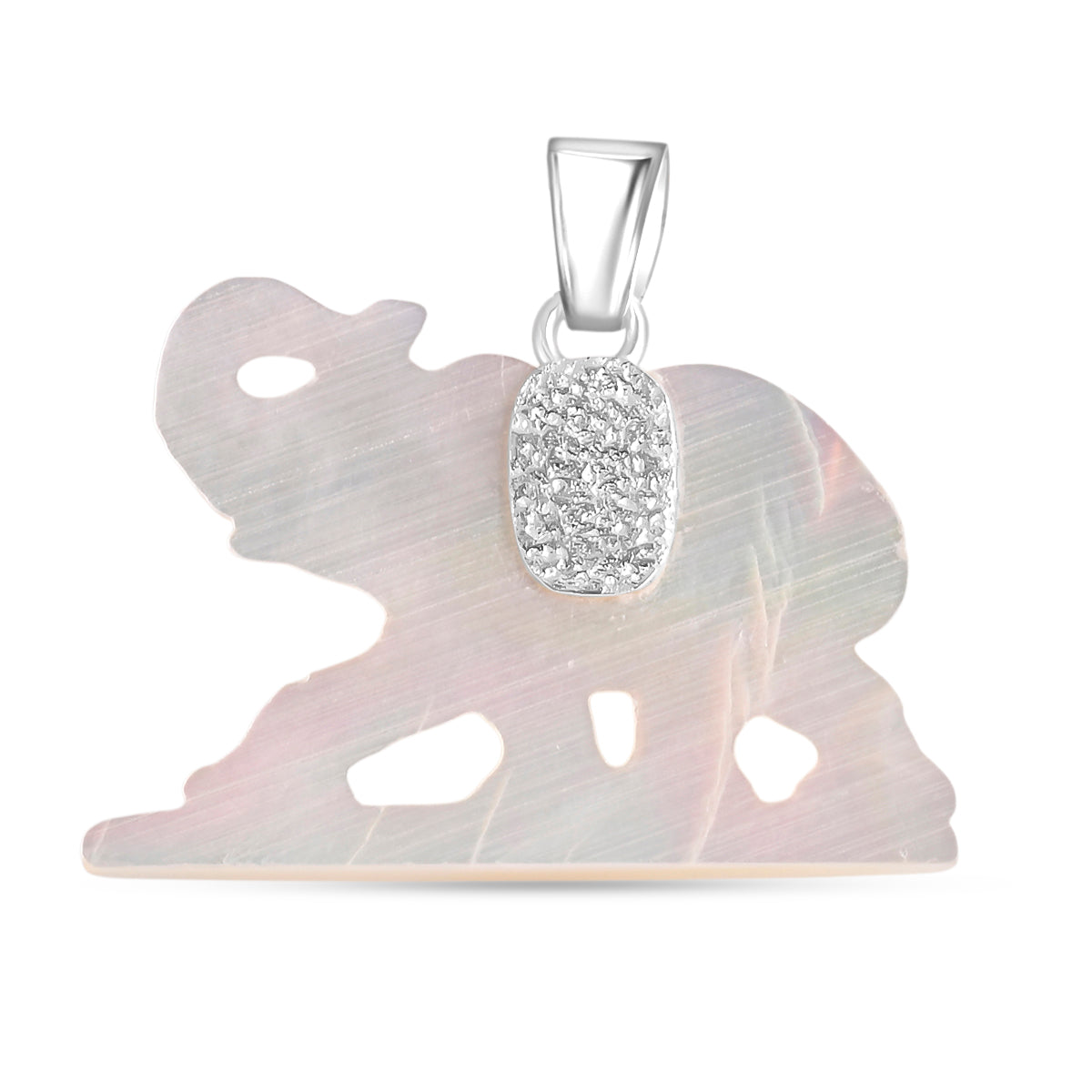 Royal Bali Collection - Mother Of Pearl Sterling Silver Elephant Pendant 6.90  Ct. 8513256 5