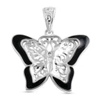 Royal Bali Collection - D'Joy Abalone Shell Sterling Silver Butterfly Pendant 2.00 Ct._8513257_4