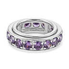 EverTrue - Amethyst Cubic Zirconia Full Eternity Band Ring 7.50 Ct._8513268