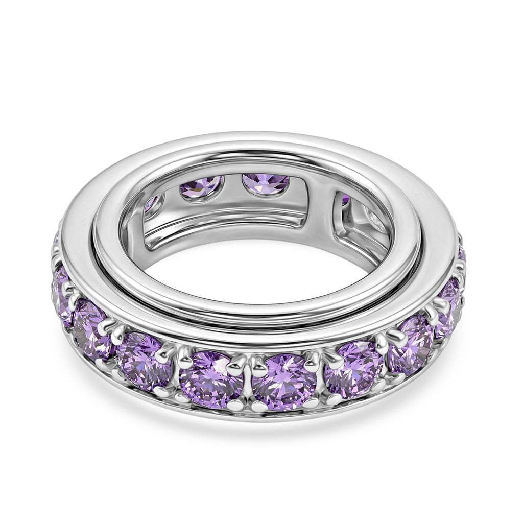 EverTrue - Amethyst Cubic Zirconia Full Eternity Band Ring 7.50 Ct._8513268_4