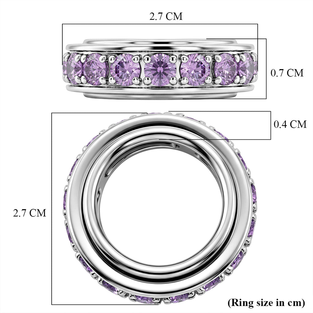 EverTrue - Amethyst Cubic Zirconia Full Eternity Band Ring 7.50 Ct._8513268_5