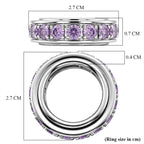 EverTrue - Amethyst Cubic Zirconia Full Eternity Band Ring 7.50 Ct._8513268_5