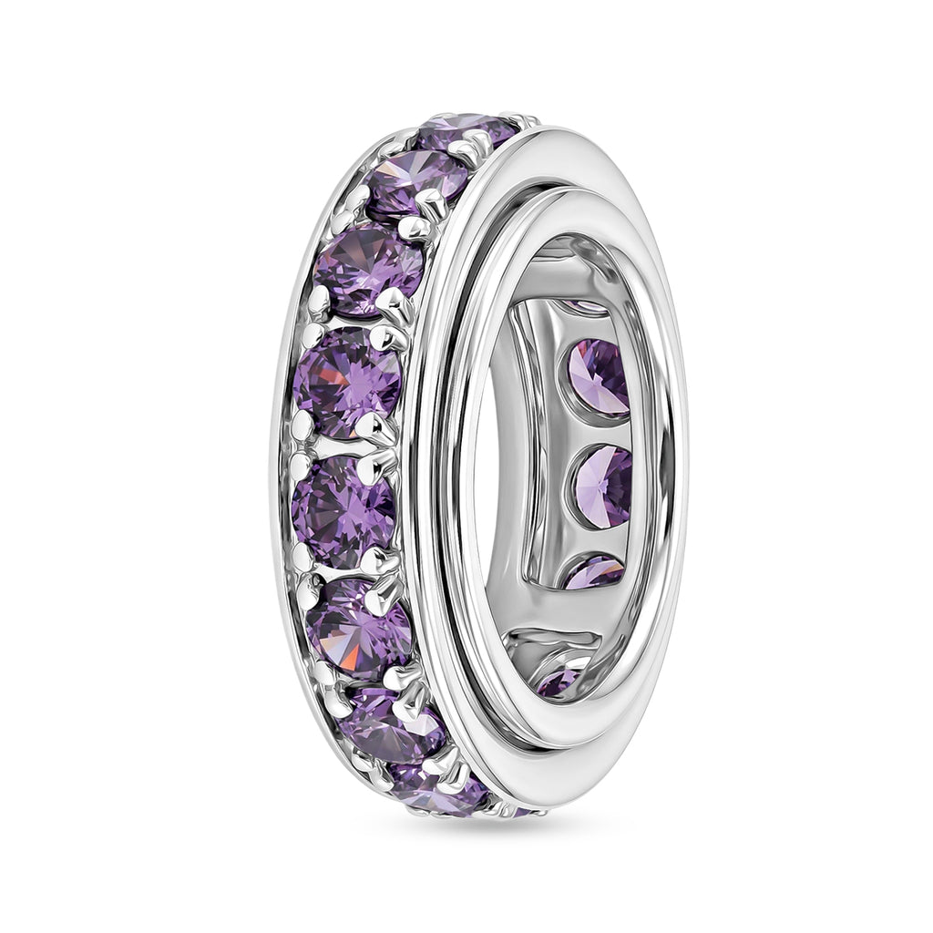 EverTrue - Amethyst Cubic Zirconia Full Eternity Band Ring 7.50 Ct._8513271_3