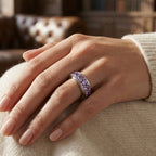 EverTrue - Amethyst Cubic Zirconia Full Eternity Band Ring 7.50 Ct._8513273_1
