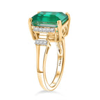 D'Joy Emeraldine Triplet Quartz & White Zircon Ring in 18K Vermeil Yellow Gold Plated Sterling Silver 5.55 Ct._8513959_3