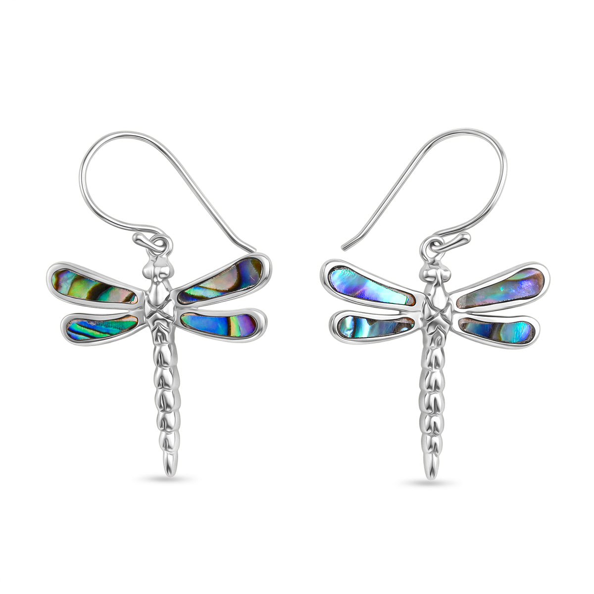Royal Bali Collection - Abalone Shell Sterling Silver Dragon Fly Earring with Hook 6.32 Ct. 8514021 0